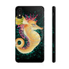 Cute Seahorse Lady Magenta Orange Teal Splash Black Ink Art Case Mate Tough Phone Cases Iphone Xr