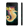 Cute Seahorse Lady Magenta Orange Teal Splash Black Ink Art Case Mate Tough Phone Cases Iphone Xr