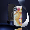 Cute Seahorse Lady Magenta Orange Teal Splash Ink Art Case Mate Tough Phone Cases