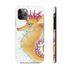 Cute Seahorse Lady Magenta Orange Teal Splash Ink Art Case Mate Tough Phone Cases Iphone 11 Pro Max
