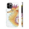 Cute Seahorse Lady Magenta Orange Teal Splash Ink Art Case Mate Tough Phone Cases Iphone 12 Pro Max