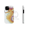 Cute Seahorse Lady Magenta Orange Teal Splash Ink Art Case Mate Tough Phone Cases Iphone 13 Mini