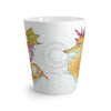 Cute Seahorse Lady Magenta Orange Teal Splash Ink Latte Mug Mug