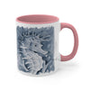Cute Seahorse Monochrome Blue Watercolor Art Accent Coffee Mug 11Oz