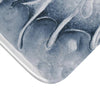Cute Seahorse Monochrome Blue Watercolor Art Bath Mat Home Decor