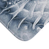 Cute Seahorse Monochrome Blue Watercolor Art Bath Mat Home Decor