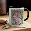 Cute Seahorse Red Watercolor Art Accent Coffee Mug 11Oz