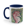 Cute Seahorse Red Watercolor Art Accent Coffee Mug 11Oz