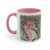 Cute Seahorse Red Watercolor Art Accent Coffee Mug 11Oz