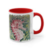 Cute Seahorse Red Watercolor Art Accent Coffee Mug 11Oz