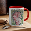 Cute Seahorse Red Watercolor Art Accent Coffee Mug 11Oz