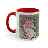Cute Seahorse Red Watercolor Art Accent Coffee Mug 11Oz /
