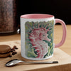 Cute Seahorse Red Watercolor Art Accent Coffee Mug 11Oz