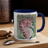 Cute Seahorse Red Watercolor Art Accent Coffee Mug 11Oz