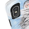 Cute Silver Tabby Cat Snow Watercolor Art Ii Case Mate Tough Phone Cases