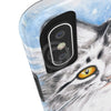 Cute Silver Tabby Cat Snow Watercolor Art Iii Case Mate Tough Phone Cases