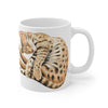 Cute Sleeping Bengal Cat Kitten Watercolor Mug 11Oz