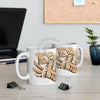 Cute Sleeping Bengal Cat Kitten Watercolor Mug 11Oz