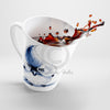 Cute Titmouse Bird Blue Latte Mug Mug