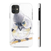 Cute Titmouse Bird Watercolor Art Case Mate Tough Phone Cases Iphone 11