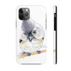 Cute Titmouse Bird Watercolor Art Case Mate Tough Phone Cases Iphone 11 Pro
