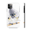 Cute Titmouse Bird Watercolor Art Case Mate Tough Phone Cases Iphone 11 Pro Max