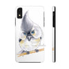 Cute Titmouse Bird Watercolor Art Case Mate Tough Phone Cases Iphone Xr