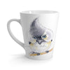 Cute Titmouse Bird Watercolor Art Latte Mug Mug