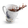 Cute Titmouse Bird Watercolor Art Latte Mug Mug