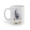 Cute Titmouse Bird Watercolor Art Mug 11Oz