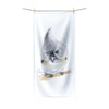 Cute Titmouse Bird Watercolor Art Polycotton Towel 36 × 72 Home Decor
