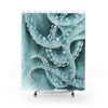 Cyan Green Octopus Tentacles Watercolor Art Shower Curtains 71 X 74 Home Decor