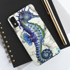 Seahorse Blue Vintage Map Case Mate Tough Phone Cases