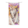 Orange Magenta Palomino Horse Stallion Watercolor Art Polycotton Towel