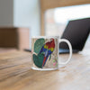 Tropical Exotic Parrot Floral Map Art Mug 11oz