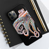 Dancing Octopus Pink On Black Art Mate Tough Phone Cases Case