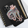 Dancing Octopus Pink On Black Art Mate Tough Phone Cases Case
