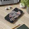 Dancing Octopus Pink On Black Art Mate Tough Phone Cases Case