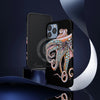 Dancing Octopus Pink On Black Art Mate Tough Phone Cases Case