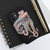 Dancing Octopus Pink On Black Art Mate Tough Phone Cases Case