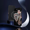 Dancing Octopus Pink On Black Art Mate Tough Phone Cases Case