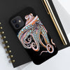 Dancing Octopus Pink On Black Art Mate Tough Phone Cases Case