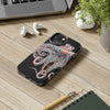 Dancing Octopus Pink On Black Art Mate Tough Phone Cases Case