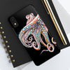 Dancing Octopus Pink On Black Art Mate Tough Phone Cases Case