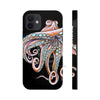 Dancing Octopus Pink On Black Art Mate Tough Phone Cases Iphone 12 Case