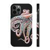 Dancing Octopus Pink On Black Art Mate Tough Phone Cases Iphone 12 Pro Max Case