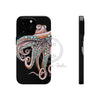 Dancing Octopus Pink On Black Art Mate Tough Phone Cases Iphone 13 Pro Case