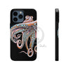 Dancing Octopus Pink On Black Art Mate Tough Phone Cases Iphone 13 Pro Max Case