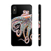 Dancing Octopus Pink On Black Art Mate Tough Phone Cases Iphone X Case