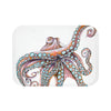 Dancing Octopus Pink On White Art Bath Mat 24 × 17 Home Decor